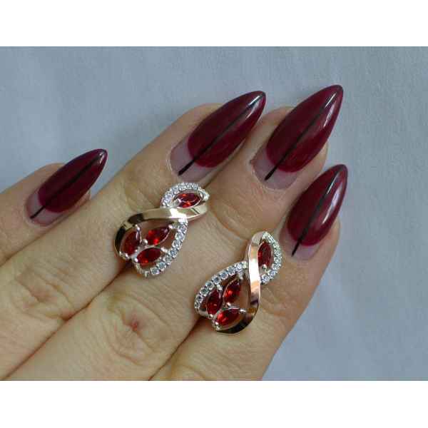 Серебряные серьги (155с)