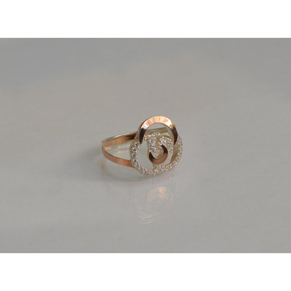 Серебряный набор с золотыми пластинами (168)