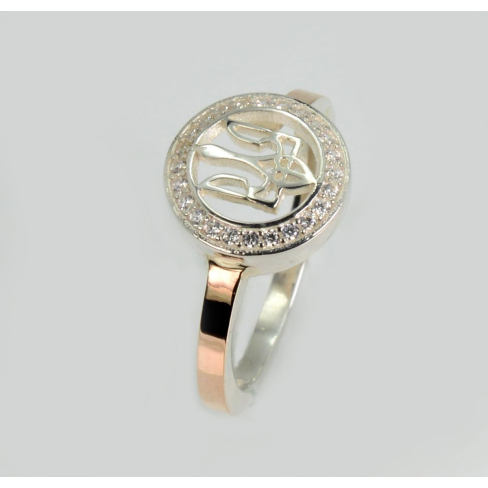 Серебряное кольцо с гербом Украины