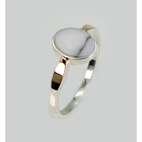 Срібна каблучка з агатом