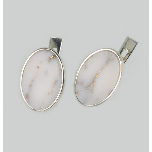 Срібні сережки з агатом