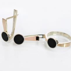 Серебряный гарнитур с зониксом