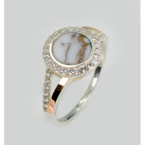 Серебряное кольцо с агатом