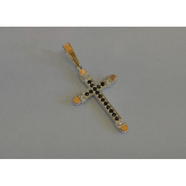 Мужской крест из серебра (к-5)