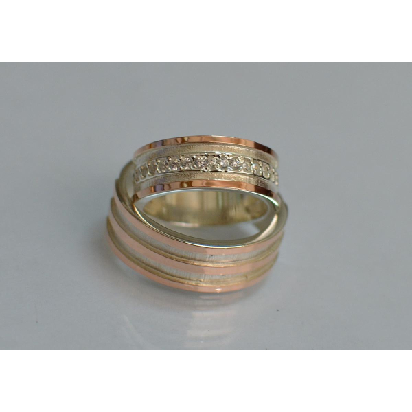 Пара обручальных колец из серебра (Обр1213)