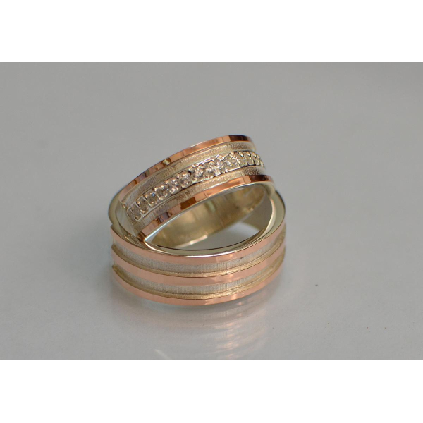 Пара обручальных колец из серебра (Обр1213)