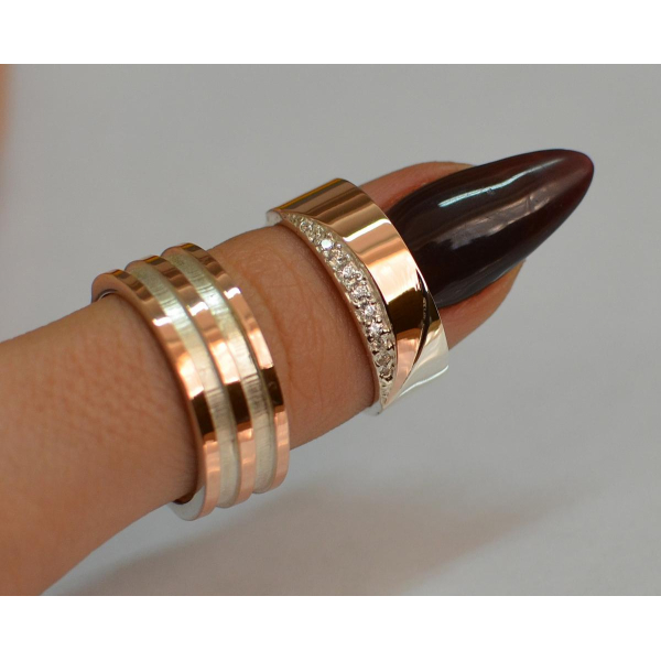 Пара обручальных колец из серебра (Обр1314)