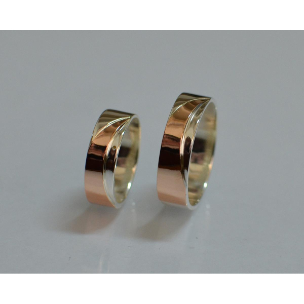 Обручальное кольцо из серебра (Обр15)