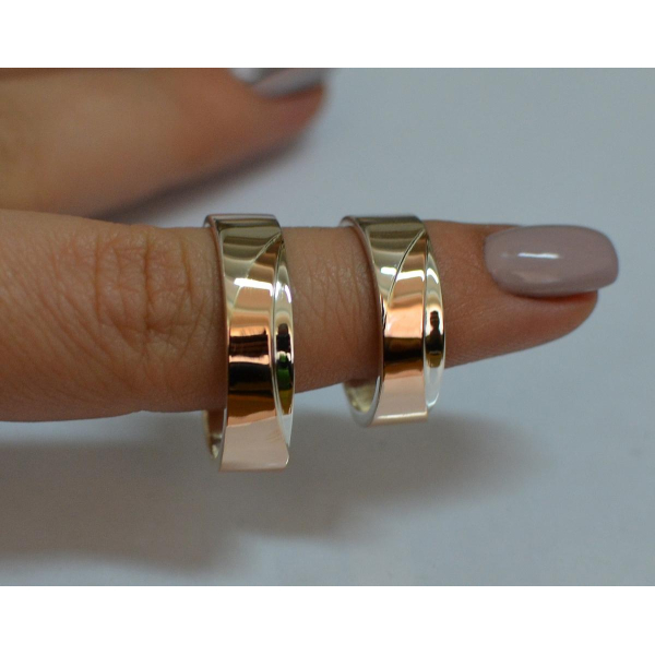 Обручальное кольцо из серебра (Обр15)