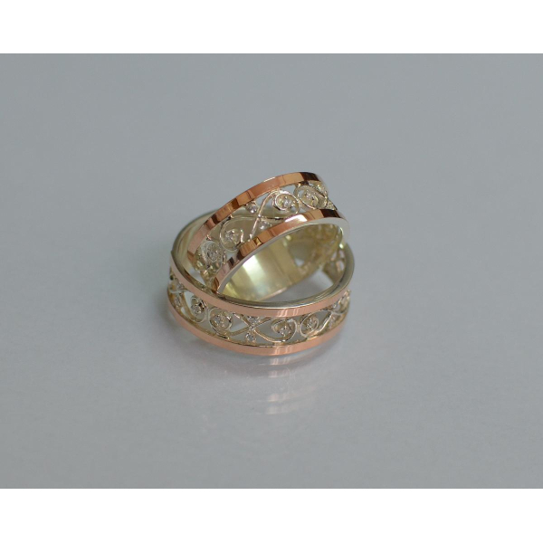 Обручальное кольцо из серебра (Обр26)