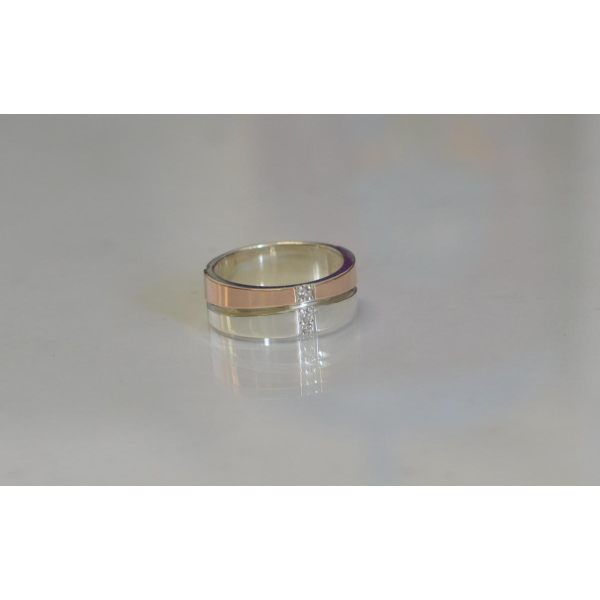 Серебряное обручальное кольцо (Обр7)