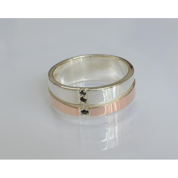 Серебряное обручальное кольцо (Обр7)