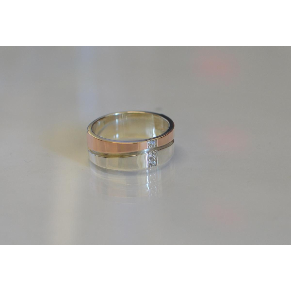 Серебряное обручальное кольцо (Обр7)