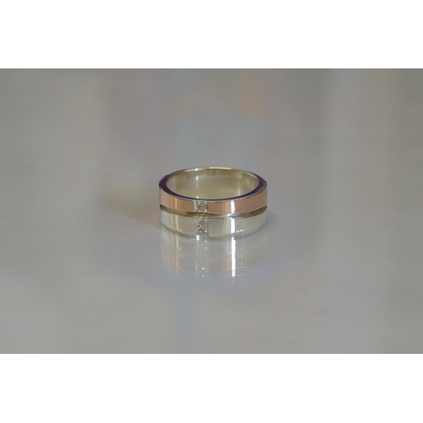 Серебряное обручальное кольцо (Обр7)