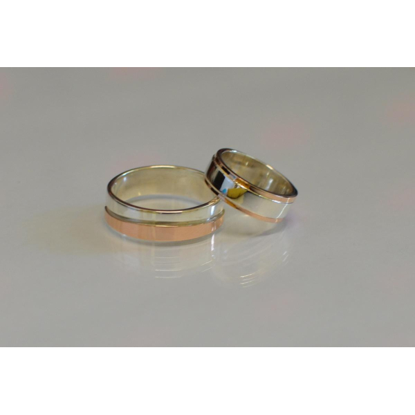 Пара срібних обручок (Обр8Обр6)