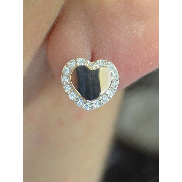 Серьги-вкрутки серебряные с золотыми пластинами (Вк-3)