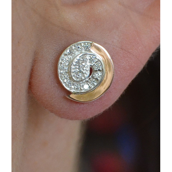 Серебряные серьги-гвоздики (Вк-4)