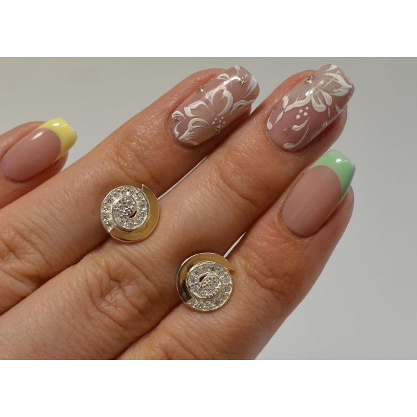 Серебряные серьги-гвоздики (Вк-4)