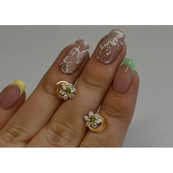 Серебряные пусеты (Вк-5)