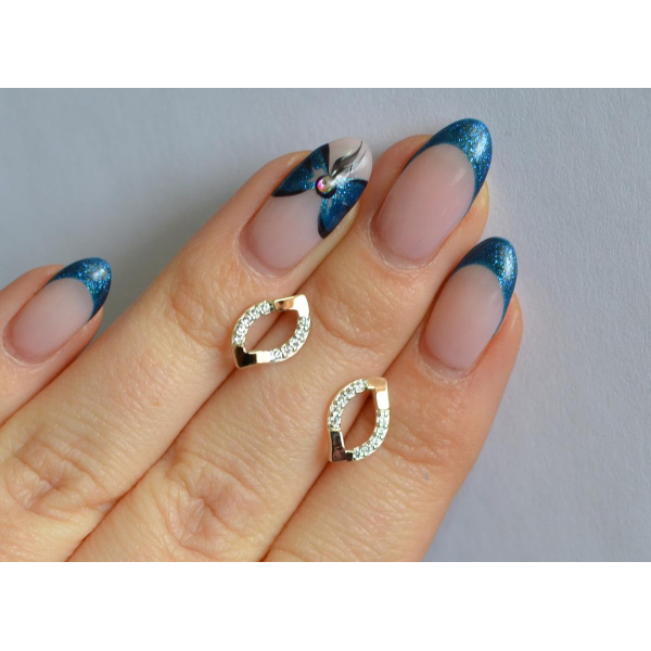 Серьги-гвоздики из серебра (вк11)