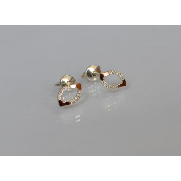 Серьги-гвоздики из серебра (вк11)