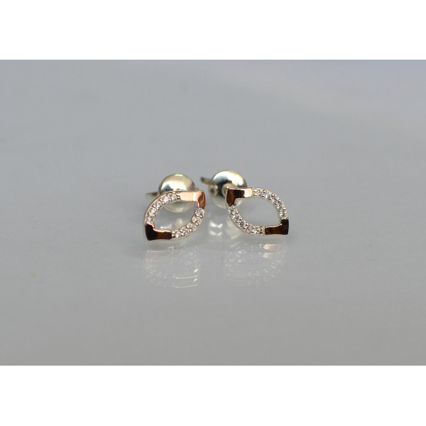 Серьги-гвоздики из серебра (вк11)