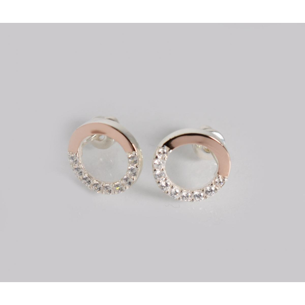 Серебряные сережки-гвоздики (вк17)