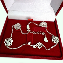 Срібний браслет на ногу, Бр1038