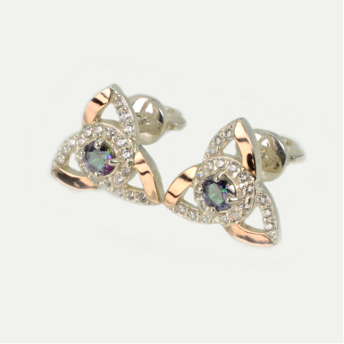 Серьги гвоздики из серебра