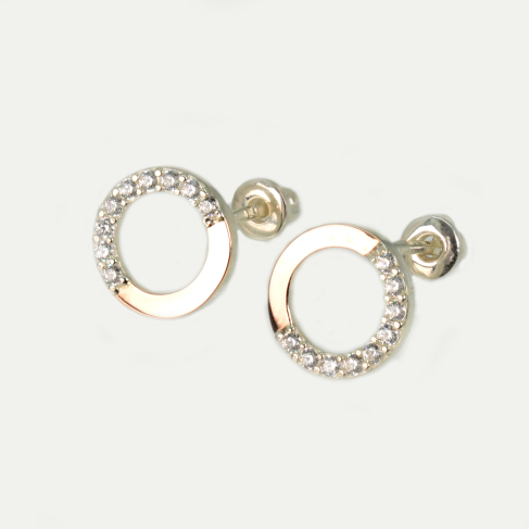 Серебряные сережки-гвоздики