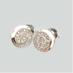 Серебряные серьги-гвоздики