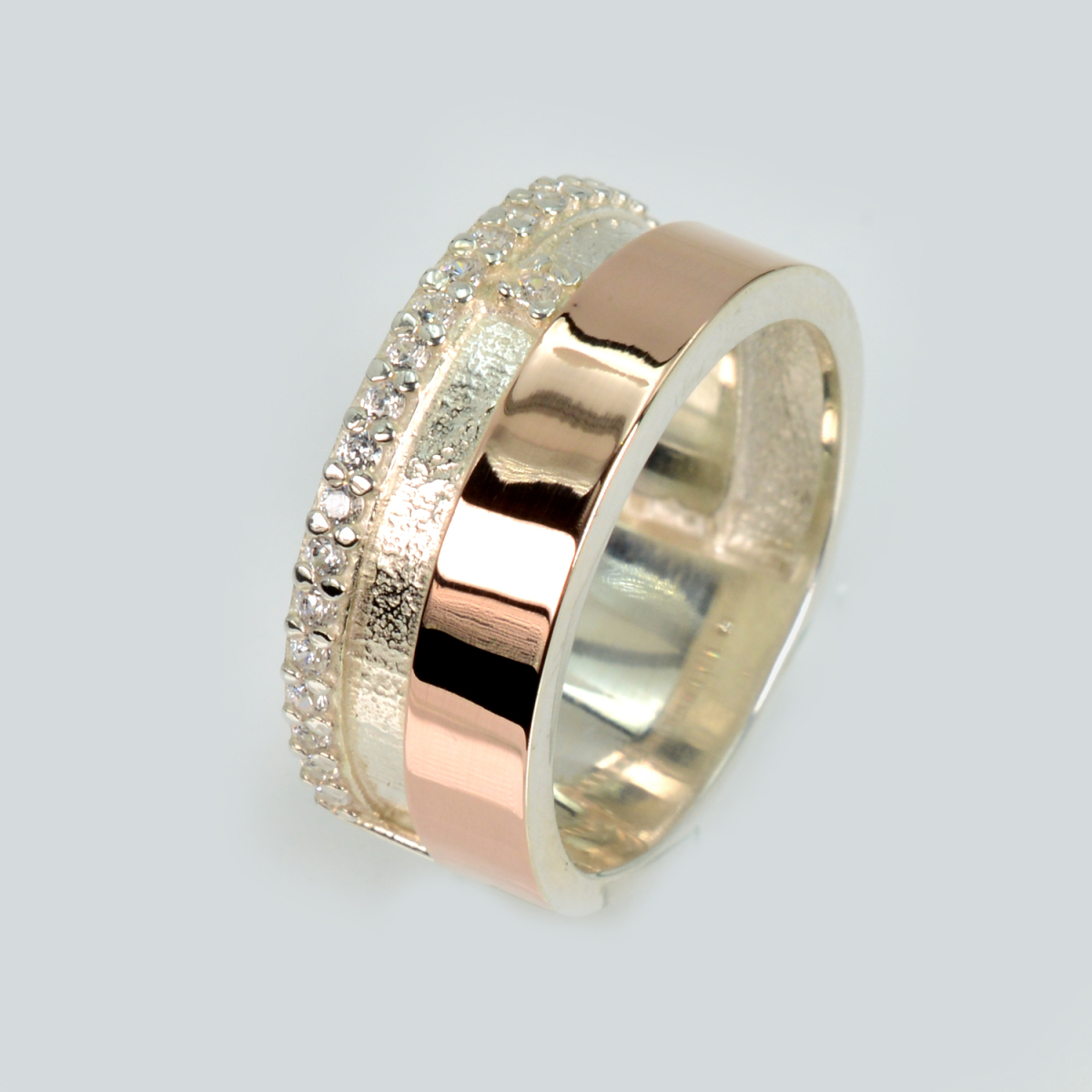 Обручальное кольцо из серебра (Обр21)