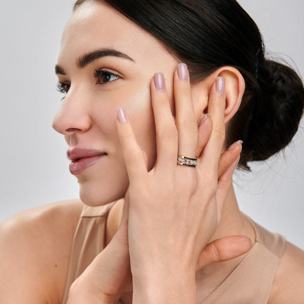 Обручальное кольцо из серебра (Обр26)