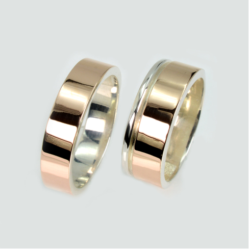 Пара срібних обручок