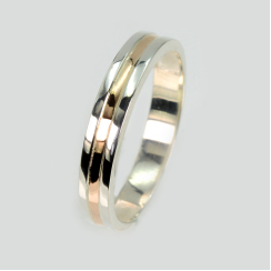 Обручка срібна