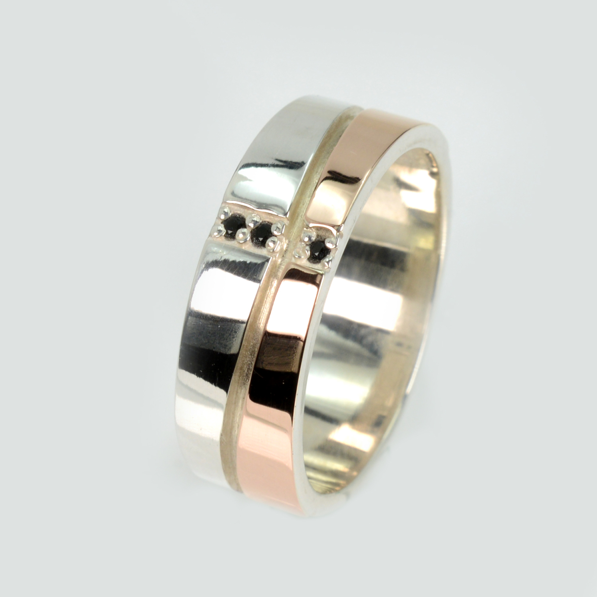 Серебряное обручальное кольцо (Обр7)