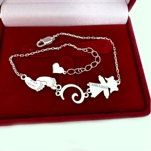 Серебряный браслет на руку  Бр1049