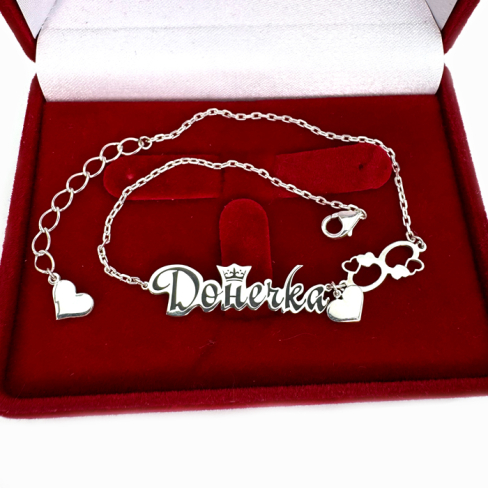 Серебряный браслет на руку  