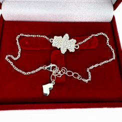 Серебряный браслет для мамы "девочка"