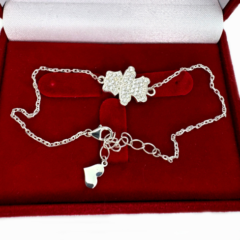 Серебряный браслет для мамы "девочка"