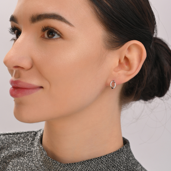 Серьги-гвоздики из серебра (вк11)