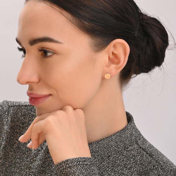 Серебряные серьги-гвоздики (вк19)