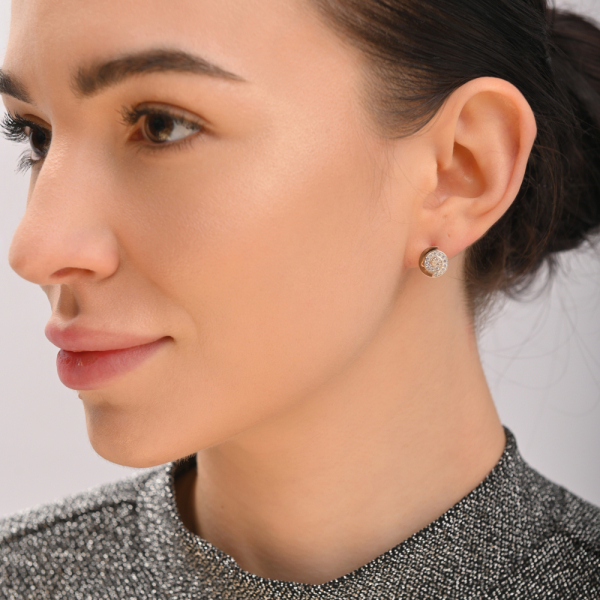 Серебряные серьги-гвоздики (Вк-4)