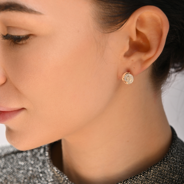 Серебряные серьги-гвоздики (Вк-4)