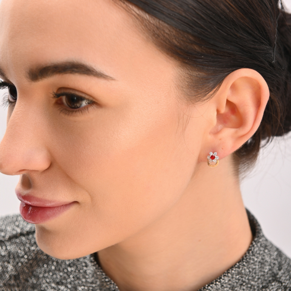 Серебряные пусеты (Вк-5)