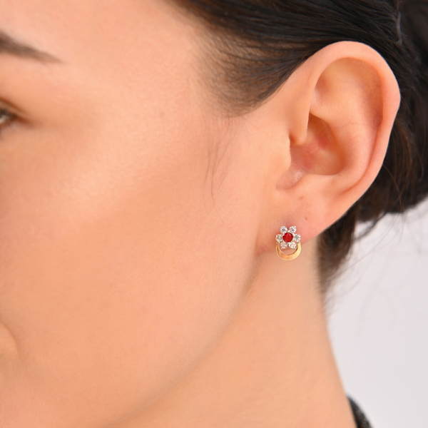 Серебряные пусеты (Вк-5)