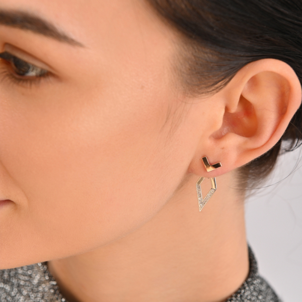 Серебряные серьги-гвоздики (Вк9)