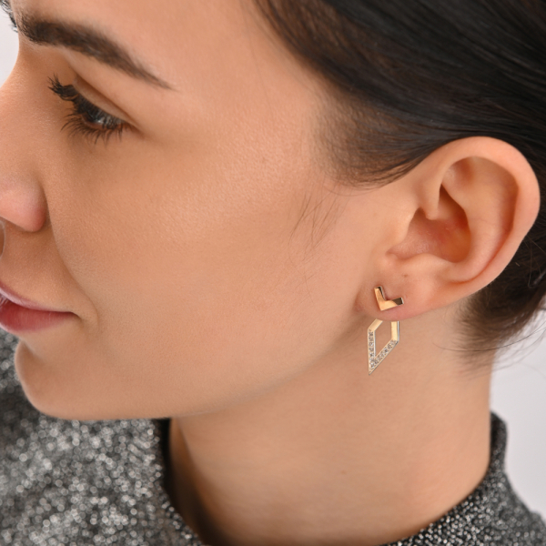 Серебряные серьги-гвоздики (Вк9)