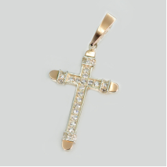 Мужской крест из серебра