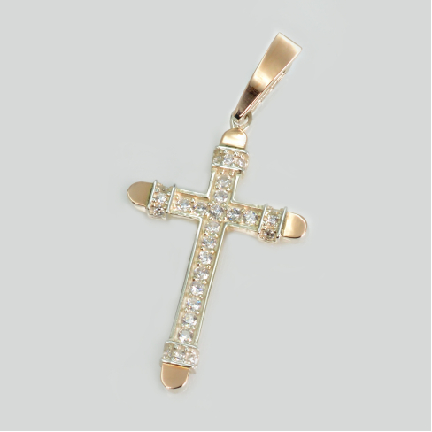 Мужской крест из серебра